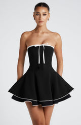 Fioreclo Junora Mini Dress in Black/White