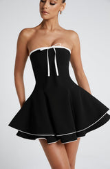 Fioreclo Junora Mini Dress in Black/White