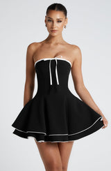 Fioreclo Junora Mini Dress in Black/White
