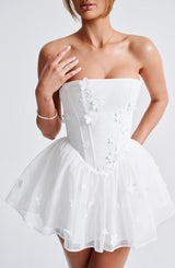 Fioreclo Justine Playsuit in Ivory