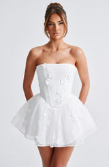 Fioreclo Justine Playsuit in Ivory