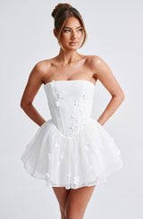 Fioreclo Justine Playsuit in Ivory
