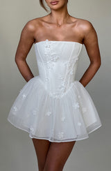 Fioreclo Justine Playsuit in Ivory