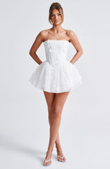 Fioreclo Justine Playsuit in Ivory