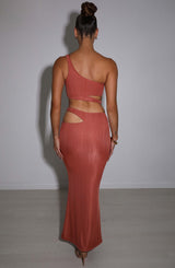 Fioreclo Kaelyn Maxi Skirt in Rust