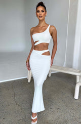 Fioreclo Kaelyn Maxi Skirt in White