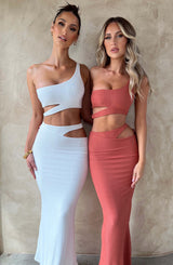 Fioreclo Kaelyn Maxi Skirt in White