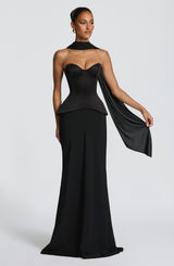 Fioreclo Kaiana Maxi Skirt in Black