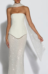 Fioreclo Maiya Scarf in Ivory