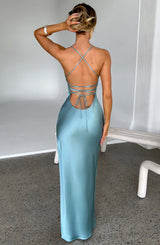 Fioreclo Makalina Maxi Dress in Turquoise