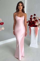 Fioreclo Malikah Maxi Dress in Blush