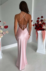 Fioreclo Malikah Maxi Dress in Blush