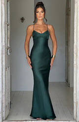 Fioreclo Malikah Maxi Dress in Emerald