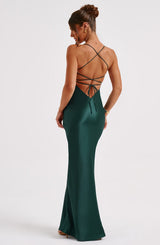 Fioreclo Malikah Maxi Dress in Emerald