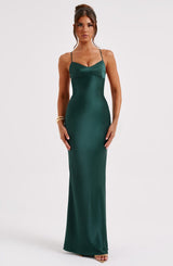 Fioreclo Malikah Maxi Dress in Emerald
