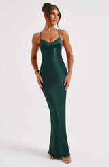Fioreclo Malikah Maxi Dress in Emerald