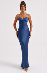 Fioreclo Malikah Maxi Dress in Navy