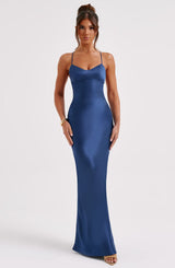 Fioreclo Malikah Maxi Dress in Navy