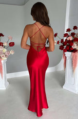 Fioreclo Malikah Maxi Dress in Red