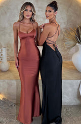 Fioreclo Malikah Maxi Dress in Rust