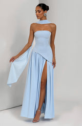 Fioreclo Maliyana Maxi Dress in Baby Blue