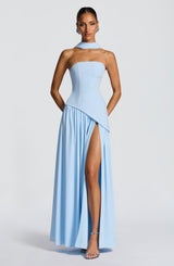 Fioreclo Maliyana Maxi Dress in Baby Blue