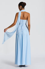 Fioreclo Maliyana Maxi Dress in Baby Blue