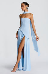 Fioreclo Maliyana Maxi Dress in Baby Blue