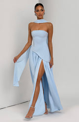 Fioreclo Maliyana Maxi Dress in Baby Blue