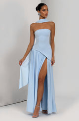Fioreclo Maliyana Maxi Dress in Baby Blue