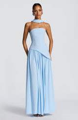Fioreclo Maliyana Maxi Dress in Baby Blue