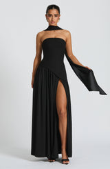 Fioreclo Maliyana Maxi Dress in Black