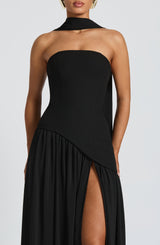 Fioreclo Maliyana Maxi Dress in Black