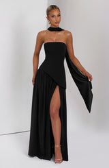 Fioreclo Maliyana Maxi Dress in Black
