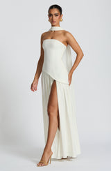 Fioreclo Maliyana Maxi Dress in Ivory