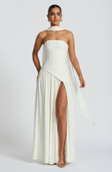 Fioreclo Maliyana Maxi Dress in Ivory