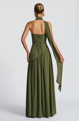 Fioreclo Maliyana Maxi Dress in Khaki