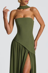 Fioreclo Maliyana Maxi Dress in Khaki