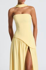 Fioreclo Maliyana Maxi Dress in Lemon