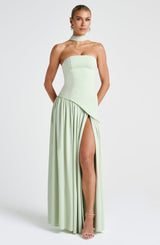 Fioreclo Maliyana Maxi Dress in Mint