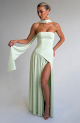 Fioreclo Maliyana Maxi Dress in Mint