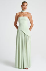 Fioreclo Maliyana Maxi Dress in Mint