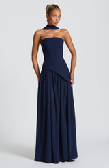 Fioreclo Maliyana Maxi Dress in Navy