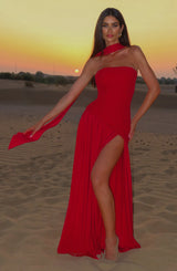 Fioreclo Maliyana Maxi Dress in Red