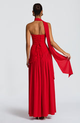 Fioreclo Maliyana Maxi Dress in Red