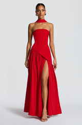 Fioreclo Maliyana Maxi Dress in Red