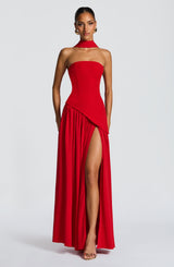 Fioreclo Maliyana Maxi Dress in Red