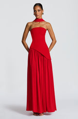Fioreclo Maliyana Maxi Dress in Red