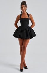 Fioreclo Maricella Mini Dress in Black