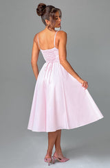 Fioreclo Mariella Midi Dress in Blush
